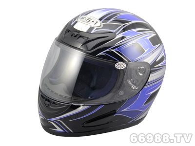 富氏摩托車頭盔B38-4#藍